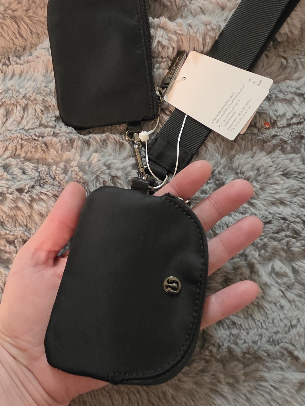 Dual Pouch with Wristlet Strap